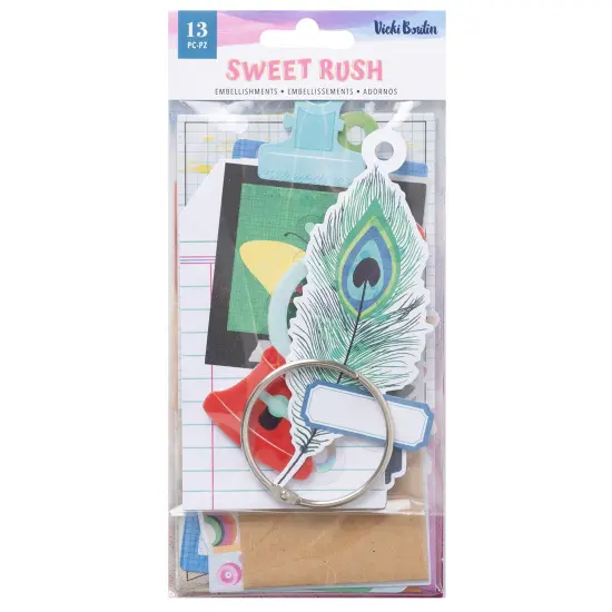 Vicki Boutin Sweet Rush Tag Mini Journal 13/Pkg-Die-Cut Tags W/Ring {1}