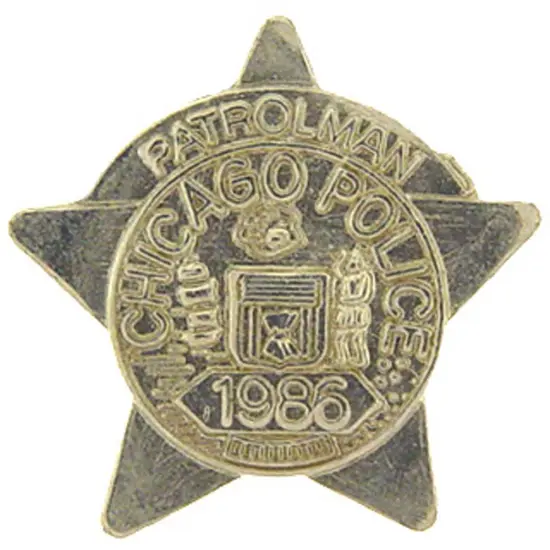 Chicago Police Patrolman Badge Pin 1" {1}