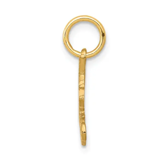 10K Yellow Gold Happy Sweet 16 Charm Birthday Jewelry 15mm x 12mm {3}