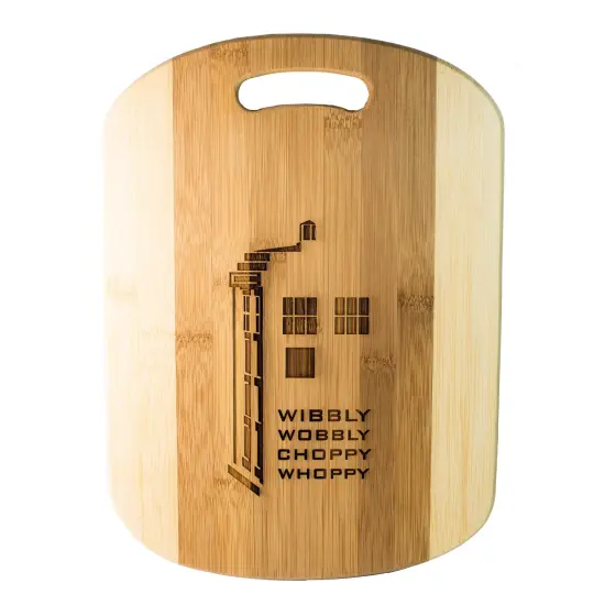 Wibbly Wobbly Choppy Whoppy Cutting Board 14''x9.5''x.5'' Bamboo {4}