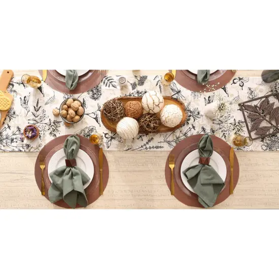 DII Cinnamon Round PVC Doubleframe Placemat 6 Piece {5}