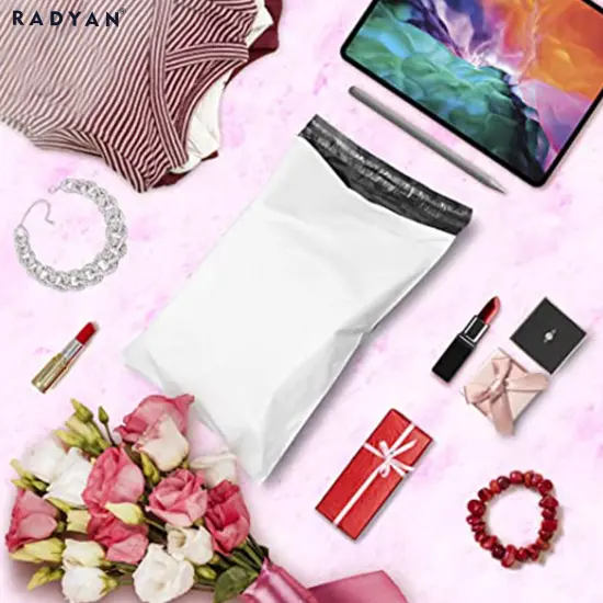 Glossy White Poly Bag Mailer Envelopes | RADYAN&reg; {7}