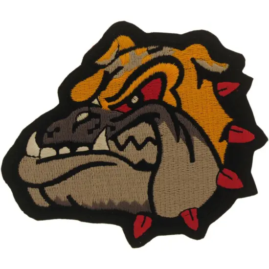 Bulldog Head Patch 5" {1}