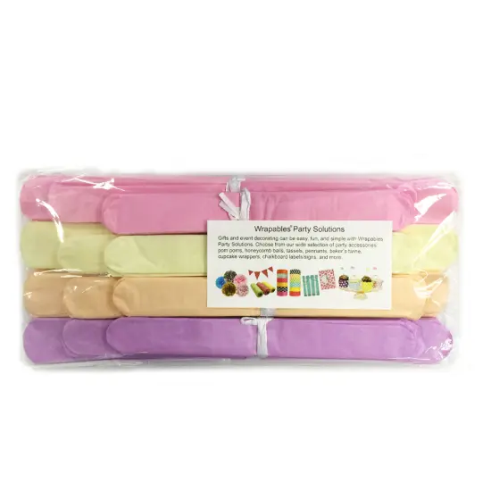 Wrapables Set of 12 Tissue Pom Pom Party Decorations for Weddings, Birthday Parties Baby Showers and Nursery Decor, Peach/Pink/Ivory/Lilac {2}