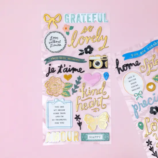 Maggie Holmes Parasol Thickers Stickers 69/Pkg-Splendid Phrase/Puffy {3}