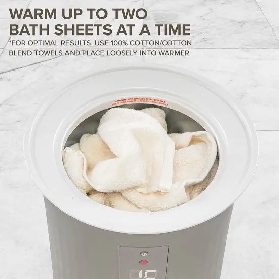 Live Fine Bathroom Towel Warmer, Small Blanket & Towel Heater Gray {3}