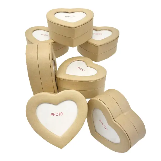 Value Pack of 36 Heart Photo Box - Small {1}