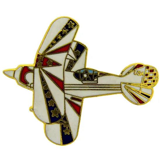Pitts Special Airplane Pin 1 1/2" {1}