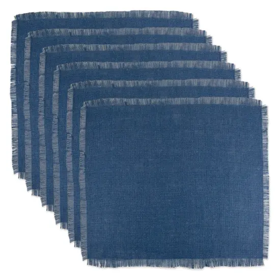 DII Nautical Blue Jute Placemat (Set of 6) {1}
