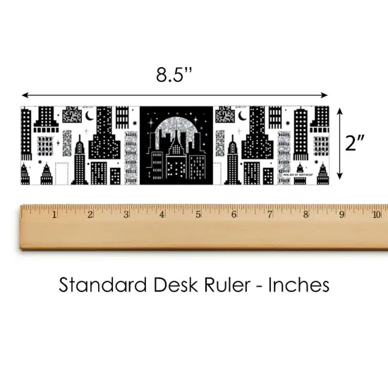 Big Dot of Happiness Nighttime City Skyline - New York Party Water Bottle Sticker Labels - Set of 20 {6}