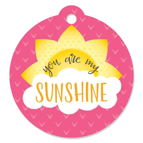 Big Dot of Happiness You Are My Sunshine - Baby Shower or Birthday Party Favor Gift Tags (Set of 20) {1}