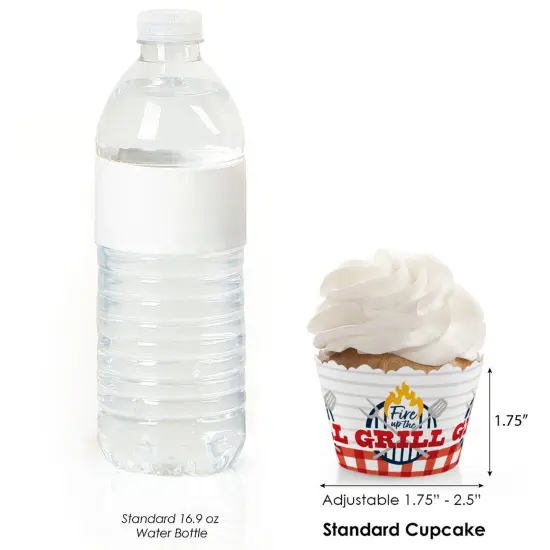 Big Dot of Happiness Fire Up the Grill - Summer BBQ Picnic Party Decorations - Party Cupcake Wrappers - Set of 12 {4}