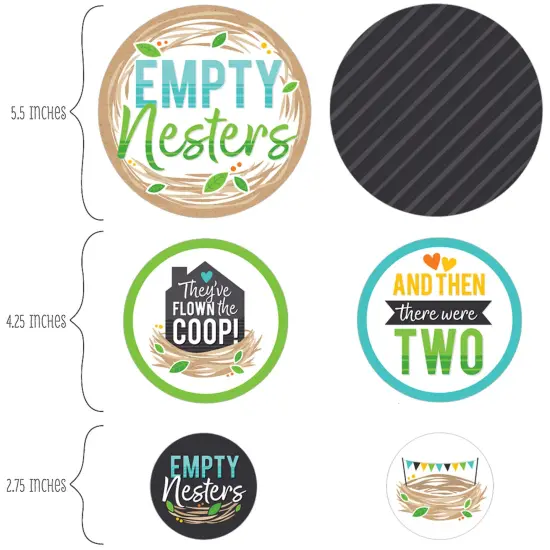 Big Dot of Happiness Empty Nesters - Empty Nest Party Giant Circle Confetti - Party Decorations - Large Confetti 27 Count {3}