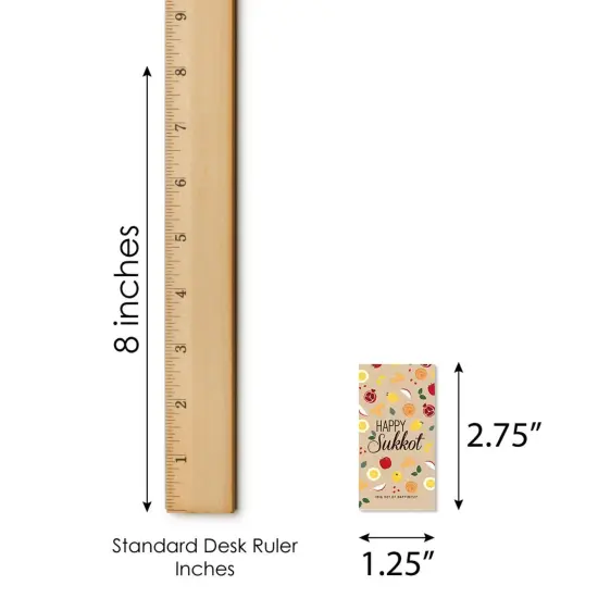 Big Dot of Happiness Sukkot - Mini Candy Bar Wrapper Stickers - Sukkah Holiday Small Favors - 40 Count {6}