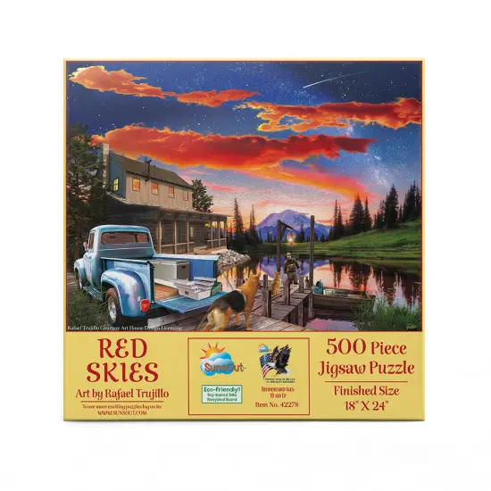 Sunsout Red Skies 500 pc Jigsaw Puzzle 42278 {4}