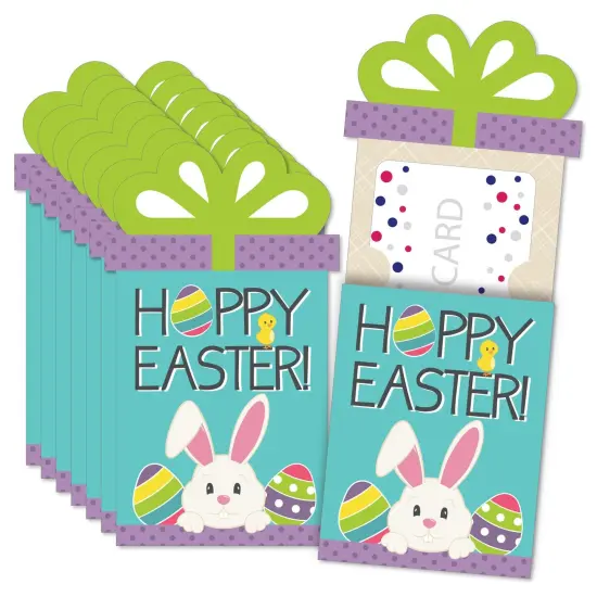 Big Dot of Happiness Hippity Hoppity - Easter Bunny Party Money and Gift Card Sleeves - Nifty Gifty Card Holders - Set of 8 {1}