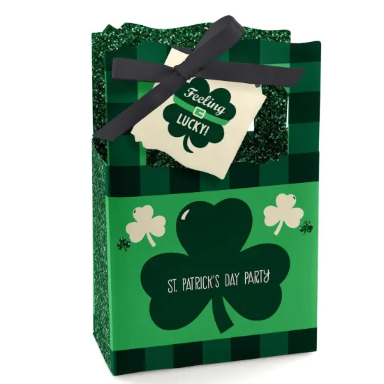 Big Dot of Happiness St. Patrick's Day - Saint Paddy's Day Party Favor Boxes - Set of 12 {1}