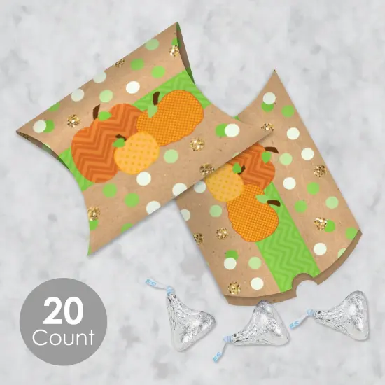 Big Dot of Happiness Pumpkin Patch - Favor Gift Boxes - Fall, Halloween or Thanksgiving Party Petite Pillow Boxes - Set of 20 {3}