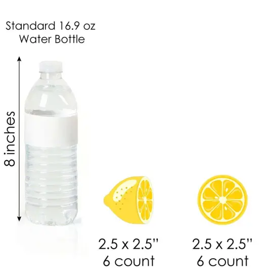 Big Dot of Happiness So Fresh - Lemon - Cupcake Decoration - Citrus Lemonade Party Cupcake Wrappers and Treat Picks Kit - Set of 24 {7}