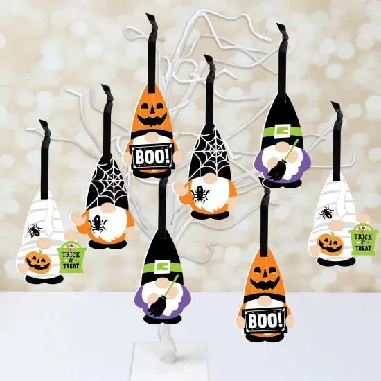 Big Dot of Happiness Halloween Gnomes - Spooky Fall Decorations - Tree Ornaments - Set of 12 {3}