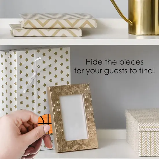 Big Dot of Happiness Nothin&rsquo; But Net - Basketball - Baby Shower or Birthday Party Scavenger Hunt - 1 Stand and 48 Game Pieces - Hide and Find Game {4}