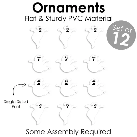 Big Dot of Happiness Spooky Ghost - Halloween Party Decorations - Tree Ornaments - Set of 12 {6}