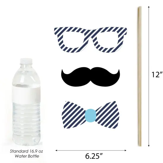 Big Dot of Happiness Railroad Party Crossing - Steam Train Birthday Party or Baby Shower Photo Booth Props Kit - 20 Count {6}