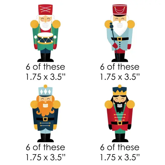 Big Dot of Happiness Christmas Nutcracker - DIY Shaped Holiday Party Cut-Outs - 24 Count {3}