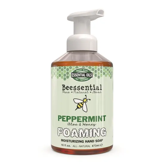 Beessential Natural Foaming Hand Soap USA Made 16 Oz {1}