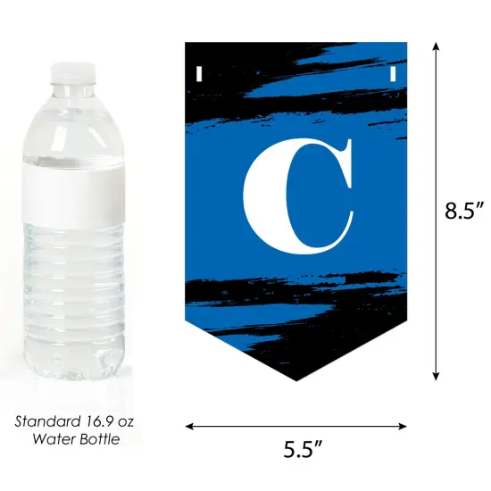 Big Dot of Happiness Reunited Blue - Royal Blue School Class Reunion Party Bunting Banner - Party Decorations - Class Reunion Welcome Back {4}