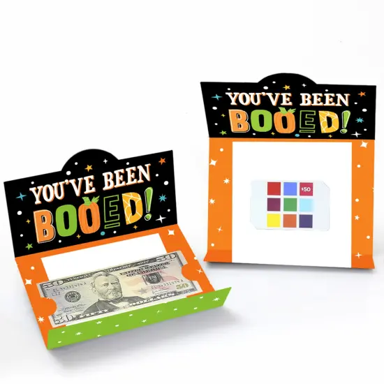 Big Dot of Happiness You've Been Booed - Ghost Halloween Party Money And Gift Card Holders - Set of 8 {3}