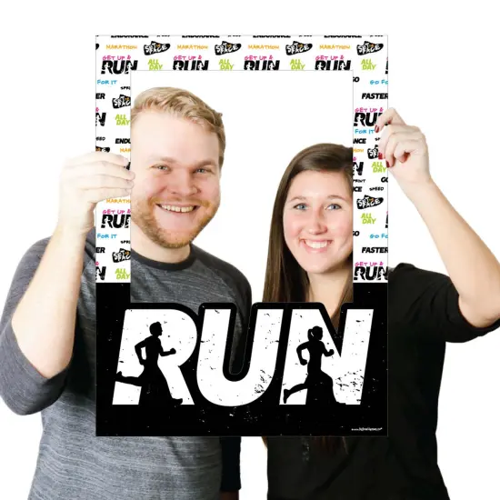 Big Dot of Happiness Set the Pace - Running - Track, Cross Country or Marathon Party Photo Booth Picture Frame & Props - Printed on Sturdy Material {4}