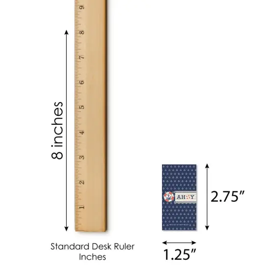 Big Dot of Happiness Ahoy - Nautical - Mini Candy Bar Wrapper Stickers - Baby Shower or Birthday Party Small Favors - 40 Count {6}