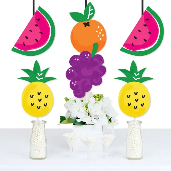 Big Dot of Happiness Tutti Fruity - Pineapple Grapes Pear & Watermelon Decor DIY Frutti Summer Baby Shower or Birthday Party Essentials - Set of 20 {1}