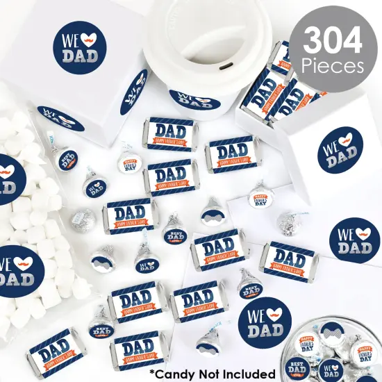 Big Dot of Happiness Happy Father's Day - Party Candy Favor Sticker Kit - 304 Pcs {3}