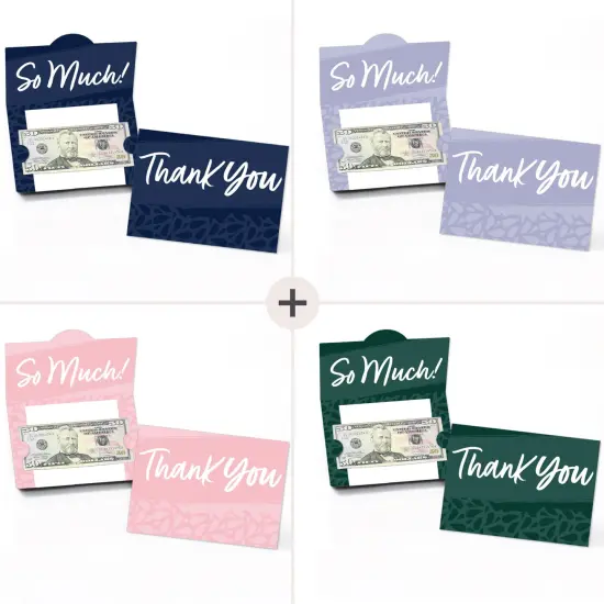 Big Dot of Happiness Assorted Elegantly Simple - Guest Party Favors Money And Gift Card Holders - Set of 8 {4}