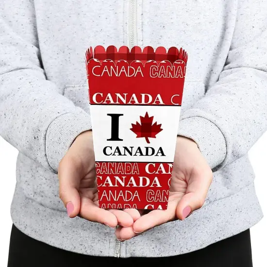 Big Dot of Happiness Canada Day - Canadian Party Favor Popcorn Treat Boxes - Set of 12 {6}