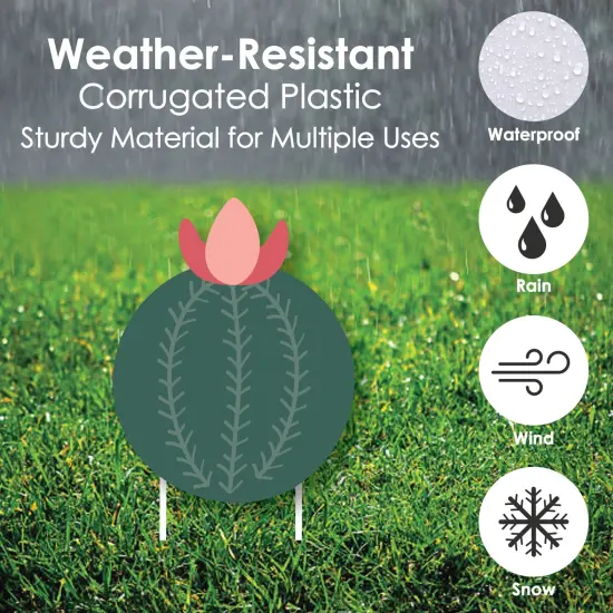 Big Dot of Happiness Prickly Cactus Party - Cactus Lawn Decorations - Outdoor Fiesta Party Yard Decorations - 10 Piece {6}