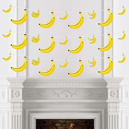 Big Dot of Happiness Let's Go Bananas - Tropical Party DIY Decorations - Clothespin Garland Banner - 44 Pieces {4}