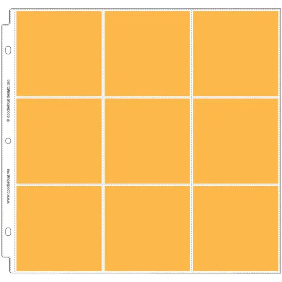 Doodlebug Page Protectors 12"X12" 12/Pkg-(9) 4"X4" Pockets {1}