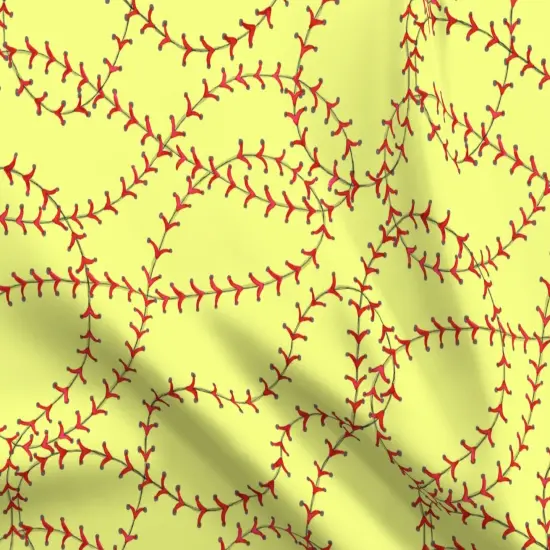 Various Fabrics by the Yard or Fat Quarter Softball Girls Sports Abstract Custom Printed Fabric by Spoonflower {5}