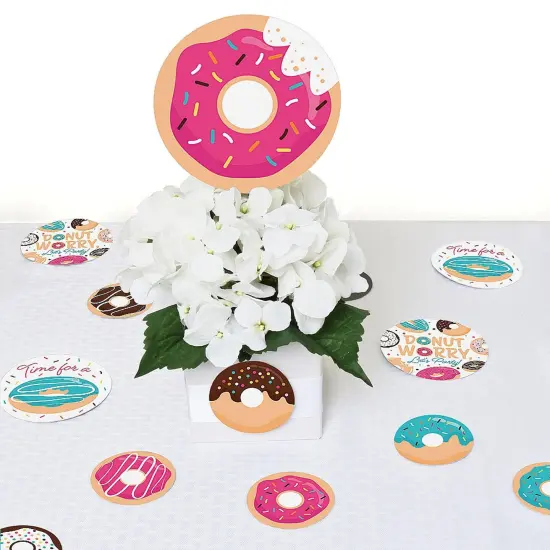 Big Dot of Happiness Donut Worry, Let's Party - Doughnut Party Giant Circle Confetti - Party Decorations - Large Confetti 27 Count {7}