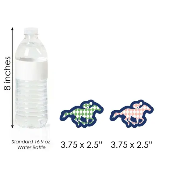 Big Dot of Happiness Kentucky Horse Derby - DIY Shaped Horse Race Party Cut-Outs - 24 Count {6}