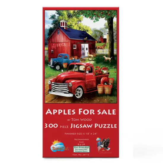 Sunsout Apples for Sale 300 pc Jigsaw Puzzle 28716 {4}