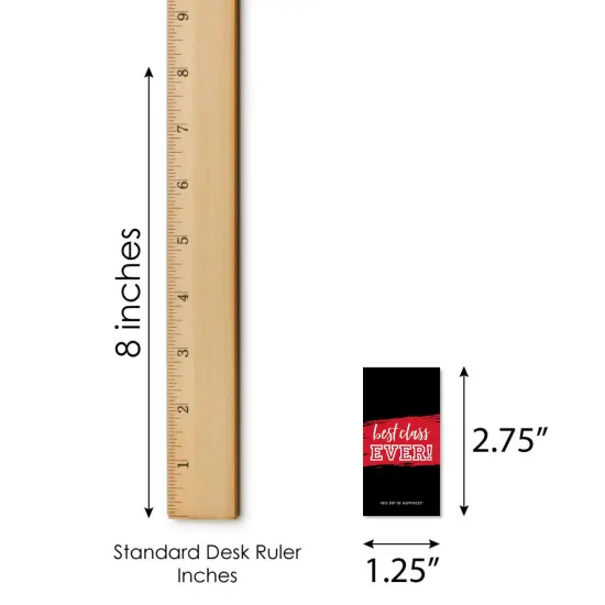 Big Dot of Happiness Reunited Red - Mini Candy Bar Wrapper Stickers - School Class Reunion Party Small Favors - 40 Count {6}