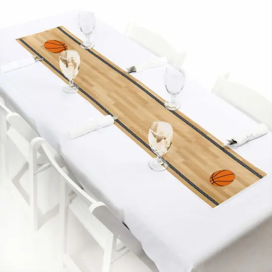 Big Dot of Happiness Nothin' but Net - Basketball - Petite Baby Shower or Birthday Party Paper Table Runner - 12 x 60 inches {1}