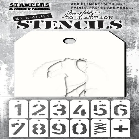 Tim Holtz Element Stencils 12/Pkg-Freight {1}
