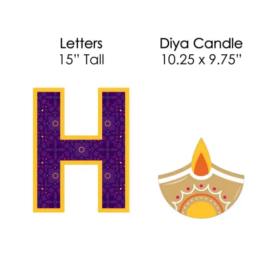 Big Dot of Happiness Happy Diwali - Yard Sign Outdoor Lawn Decorations - Festival of Lights Party Yard Signs - Happy Diwali {7}