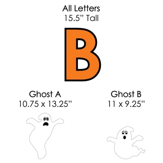 Big Dot of Happiness Spooky Ghost - Yard Sign Outdoor Lawn Decorations - Halloween Party Yard Signs - Boo {7}
