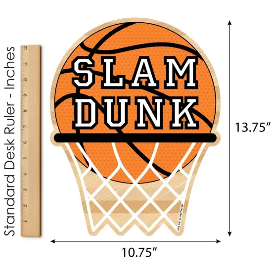 Big Dot of Happiness Nothin' but Net - Basketball - Outdoor Lawn Sign - Baby Shower or Birthday Party Yard Sign - 1 Piece {6}